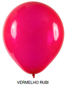 Balão Liso Art-Latex - Vermelho Rubi - 16