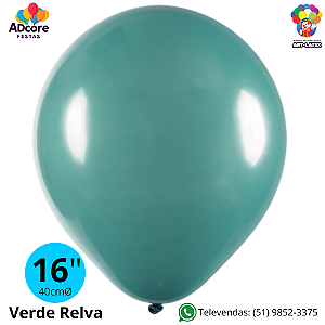 Balão Liso Art-Latex - Verde Relva - 16