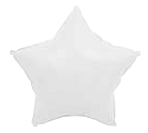 Balão Estrela Candy 17" 43cm c/ 1 unid. - Branco