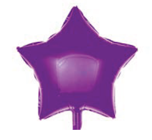 Balão Metalizado 18" 45cm Estrela c/1 unid. - Lilás