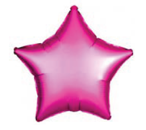 Balão Metalizado 24" 60cm Estrela c/1 unid. - Pink