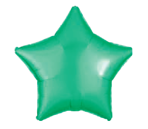 Balão Metalizado 24" 60cm Estrela c/1 unid. - Verde