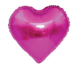 Balão Metalizado 10" 25cm Coração c/20 unid. – Pink