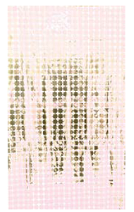 Cortina Metalizada Quadrado Pequeno 1x2m c/1 unid. - Champagne