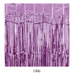 Cortina Decorativa Metalizada 1x2m c/1 unid. - Lilás