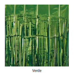 Cortina Decorativa Metalizada 1x2m c/1 unid. - Verde