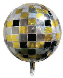 Balão Metalizado 22" Globo Celebrate 3D c/1 unid.