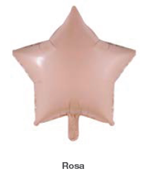 Balão Metalizado 17" 43×43cm Estrela Fosca c/1 unid. - Rosa