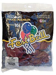 Balão Liso FestBall c/ 12 unid. - Amora - 16