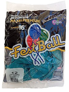 Balão Liso FestBall c/ 12 unid. - Tiffany - 16
