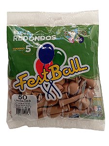 Balão Liso FestBall c/ 50 unid. - Doce de Leite - 5