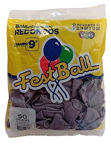 Balão Liso FestBall c/ 50 unid. - Lilás Vintage - 9