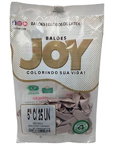Balão Candy Cromado JOY c/ 25 unid. - Rosa - 5