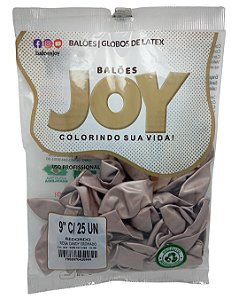 Balão Candy Cromado JOY c/ 25 unid. - Rosa - 9