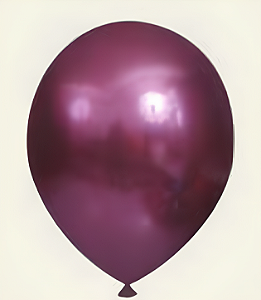 Balão Cromado JOY c/ 25 unid. - Marsala - 9