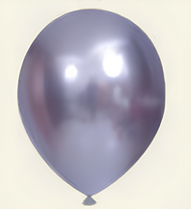 Balão Cromado JOY c/ 25 unid. - Prata - 9