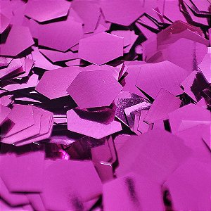 Confete Metalizado para Balão 0,6 cm 15g - Rosa