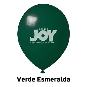 Balão Liso JOY c/ 50 unid. - Verde Esmeralda - 5