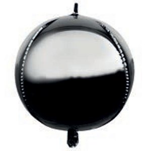Balão Metalizado Bola 18 polegadas com 1 unidade - Preto
