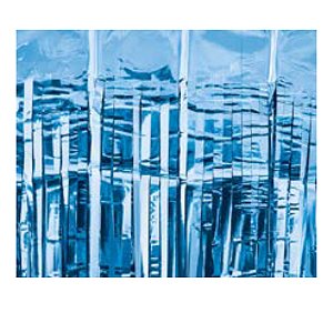 Cortina Decorativa Metalizada 1X2 metros com 1 unidades - Azul Claro