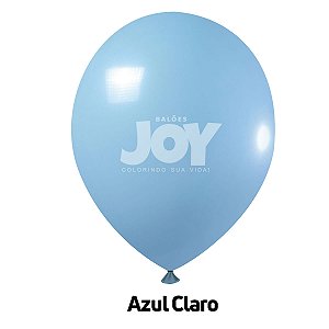 Balão Liso JOY c/ 25 unid. - Azul Claro - 12