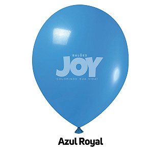 Balão Liso JOY c/ 25 unid. - Azul Royal - 12