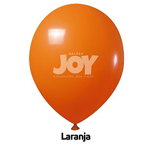 Balão Liso JOY c/ 25 unid. - Laranja - 12