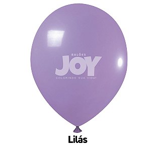 Balão Liso JOY c/ 25 unid. - Lilás - 12