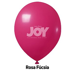 Balão Liso JOY c/ 25 unid. - Rosa Fúcsia - 12