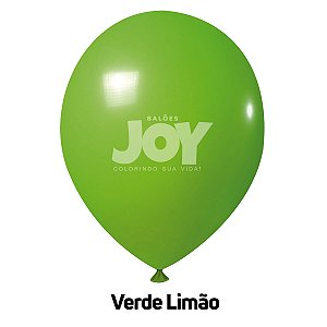 Balão Liso JOY c/ 25 unid. - Verde Limão - 12