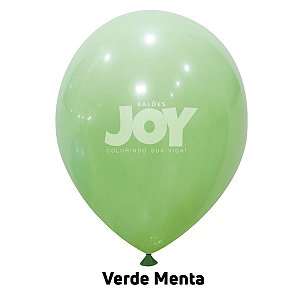 Balão Liso JOY c/ 25 unid. - Verde Menta - 12
