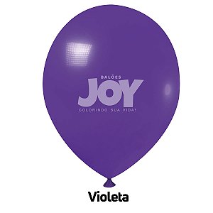 Balão Liso JOY c/ 25 unid. - Violeta - 12