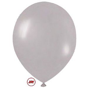 Balão Liso JOY c/ 50 unid. - Cinza - 5