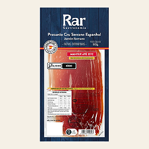 Presunto Cru Serrano Espanhol Fatiado 80 g