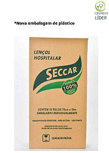 Lençol Hospitalar Seccar 70x50 100% Celulose 10 uni