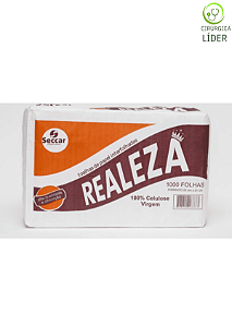 Papel toalha interfolhado Realeza 100% celulose 1000 folhas