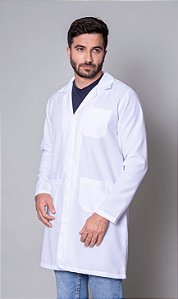Jaleco Oxford Manga Longa Masculino