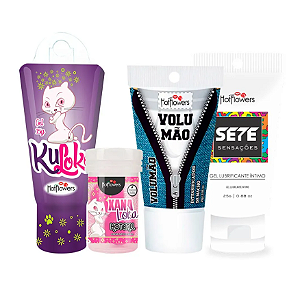 Kit: Sete Sensações, Xana Loka, Kuloko e Volumão