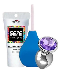 Kit: Ducha + Sete Sensações + Plug Anal P