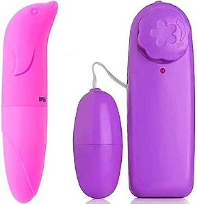 Kit: Vibrador Golfinho + Vibrador Bullet