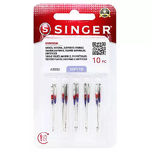 AGULHA MAQUINA SINGER N.16 C/10  037431889188