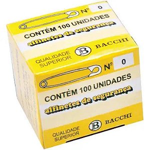 ALFINETE SEGURANCA N.0 C/100 BACCHI  7897849602020