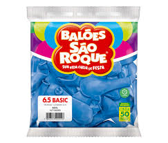 BEXIGA SÃO ROQUE N.6,5 AZUL  C/50  7896243118359