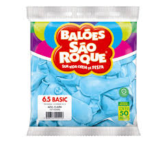 BEXIGA SÃO ROQUE N.6,5 AZUL CLARO  C/50  7896243125203