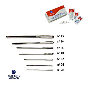 AGULHA SEM PONTA CORRENTE N.18 C/10  7891020009134