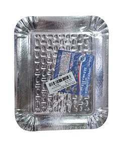BANDEJA LAMINADO PRATA N.04  27,5CM X 33,5CM C/20  7899348506397