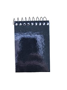 CADERNETA BOLSO C.DURA  PRETA 64FLS C/10  TAMOIO 7897571920621