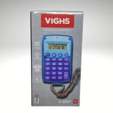 CALCULADORA VIGHS V-8961 COM CORDÃO  7893590344097