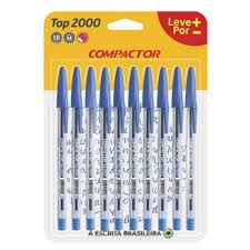 CANETA ESF.COMPACTOR TOP 2000 BLISTER C/10  7896572038052