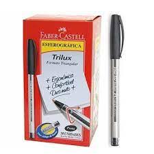 CANETA ESF.FABER CASTELL TRILUX  PT C/50   7754111532037